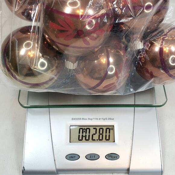 Vtg Martha Stewart MSE Christmas Ornament Painted Slivered Glass 3" Lot of 9 - Picture 12 of 12